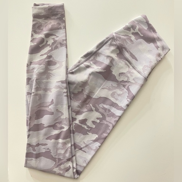 lululemon athletica Pants - lululemon athletica Camouflage Leggings - Purple and White